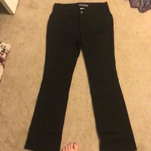 Black flare pants